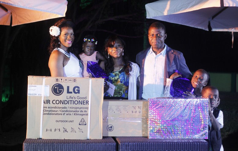 A mosquito repellent Air Conditioner from LG, a N50,000 gift card from Maxx and some gifts for the kids!