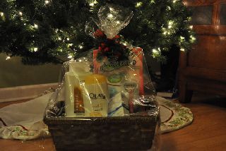 Gift bag of beauty products
