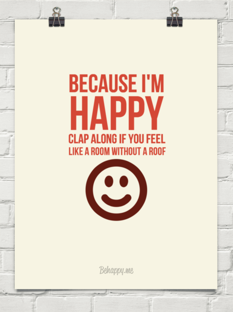 Happy because im BECAUSE I'M