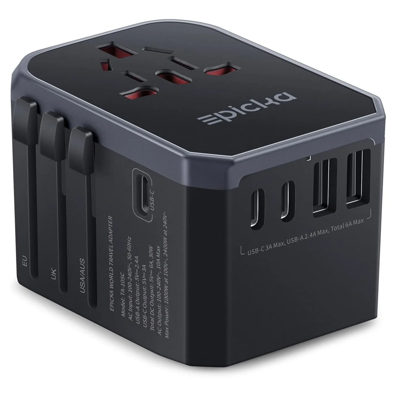 EPICKA TA-105C universal travel adapter