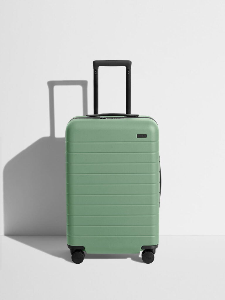 Sea Green Away Bigger Carry-On suitcase for Stephanie's Travel Edit
